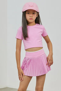 Parfum Pleated Tennis Skirt Petal Pink