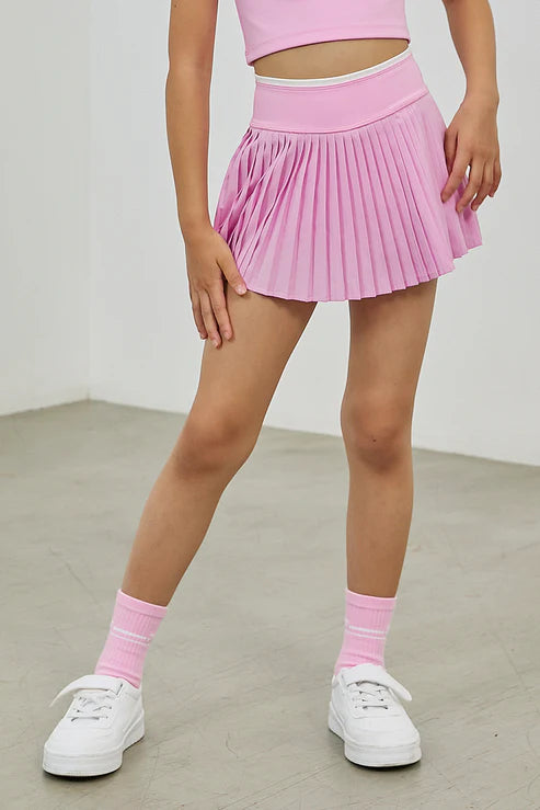 Parfum Pleated Tennis Skirt Petal Pink