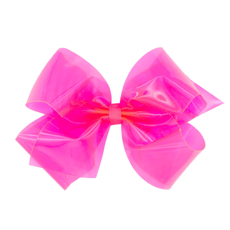 WEE ONES WEESPLASH COLORED VINYL BOW WITH PLAIN WRAP HPK