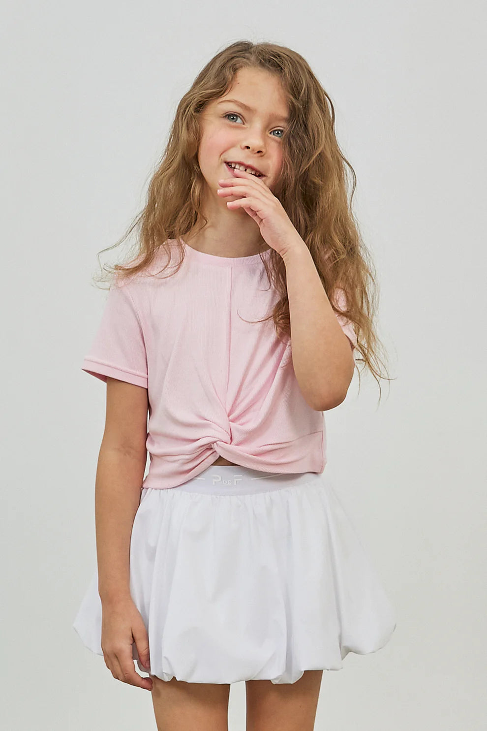 Crossflow Crop SS Petal Pink