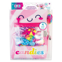 3C4G CANDY PLUSH POCKET LOCKEING JOURNAL WITH PEN