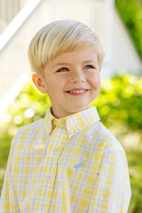 DEANS LIST DRESS SHIRT FORSYTH PARK PLAID/BEALE STREET BLUE