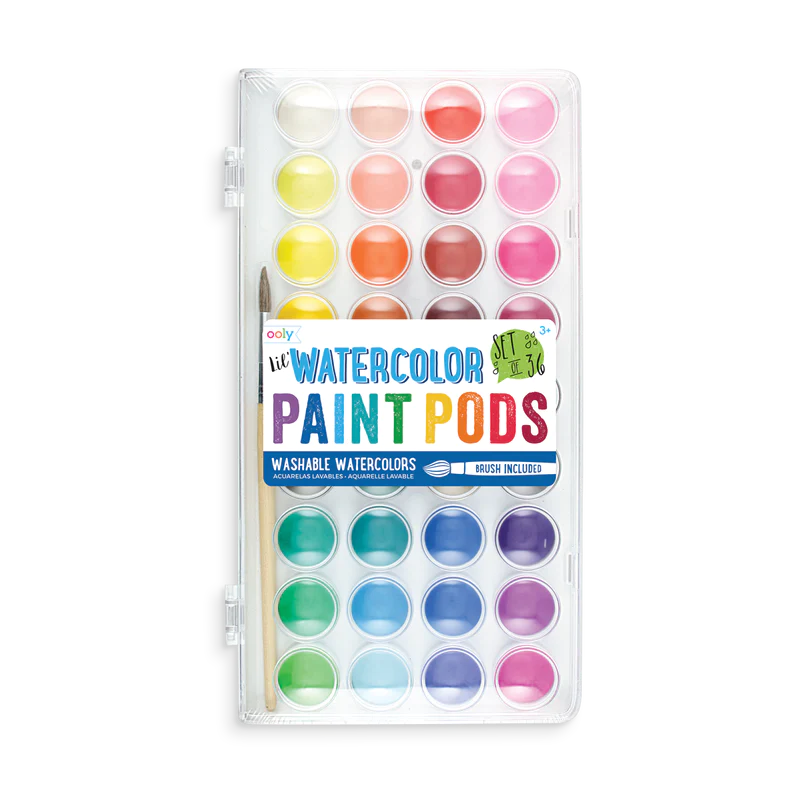 OOLY  LIL' WATERCOLOR PAINT PODS