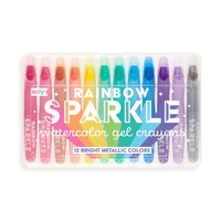 OOLY RAINBOW SPARKLE METALLIC WATERCOLOR GEL CRAYONS