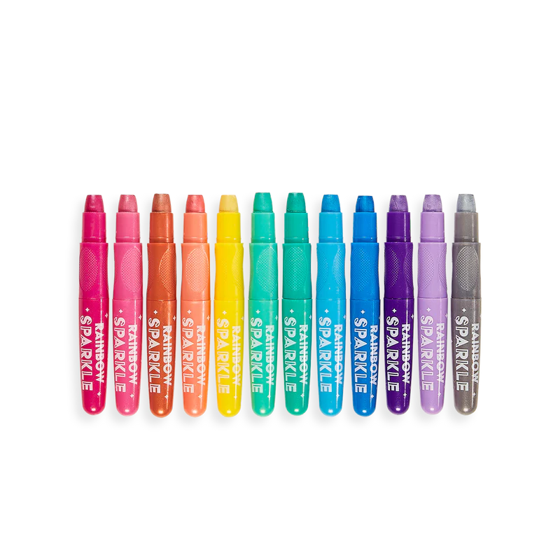 OOLY RAINBOW SPARKLE METALLIC WATERCOLOR GEL CRAYONS