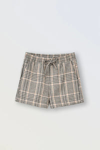 MOLLY BRACKEN GIRLS CHECKED SHORT BEIGE