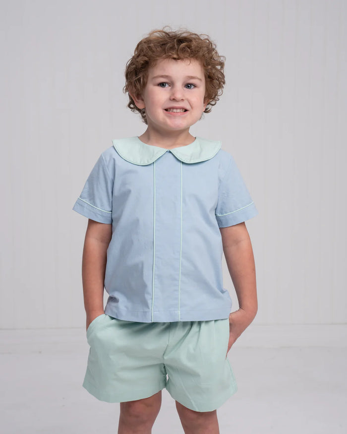 TIMOTHY SHORT SET GARDEN GREEN