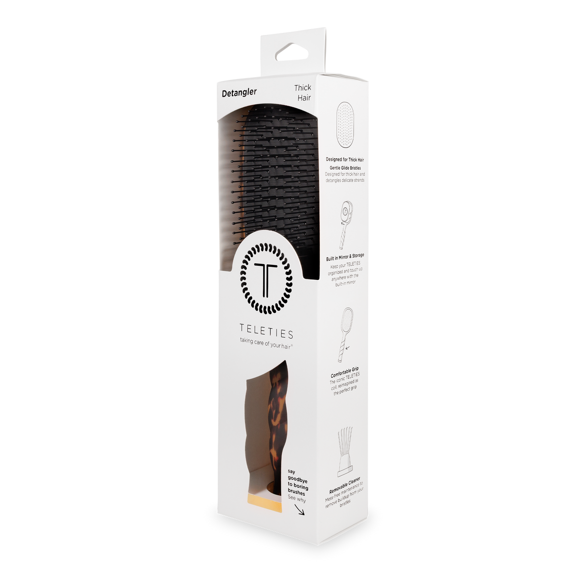Detangler Hair Brush for Thick Hair Tortoise