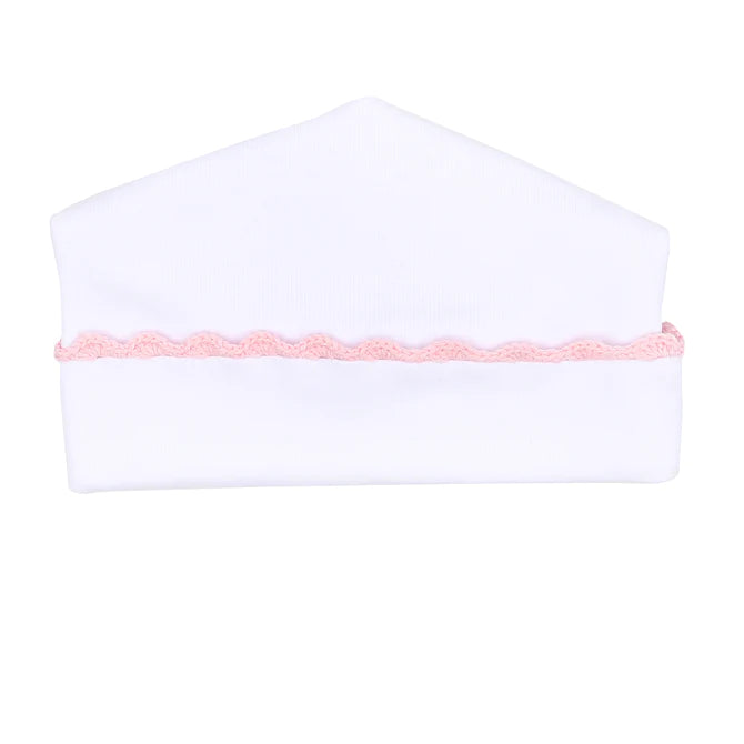 MAGNOLIA BABY BABY JOY CROCHET TRIM HAT PINK