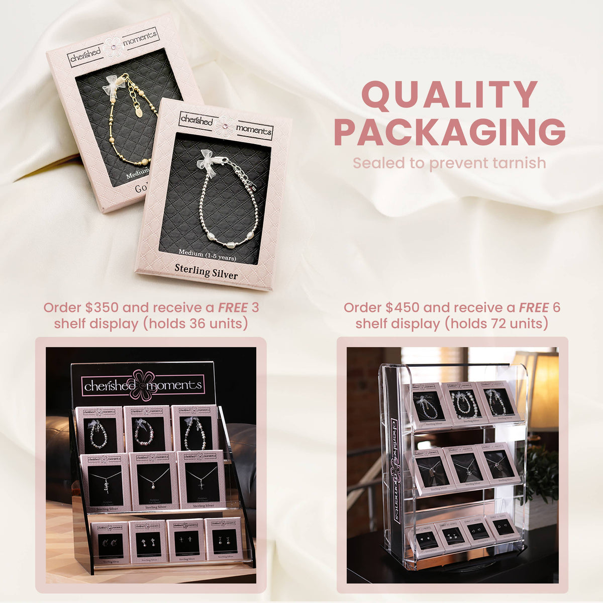 14K Gold-Plated White Pearl Earrings with Screw Backs