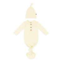 KNOTTED GOWN WITH HAT SET CHAMOMILE