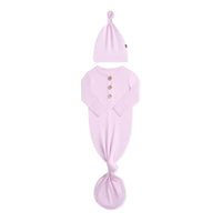 Knotted Gown With Cap Set Thistle