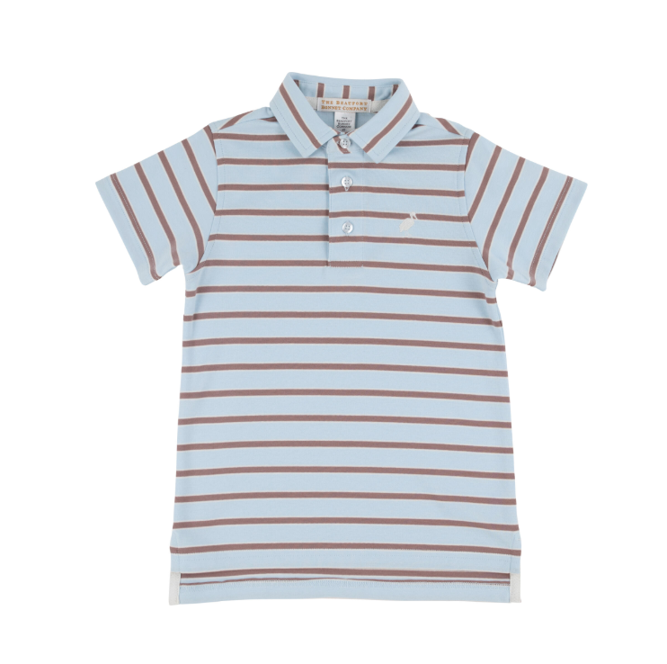 TBBC PRIM & PROPER POLO SS PIMA BUCKHEAD BLUE PALMETTO PEARL