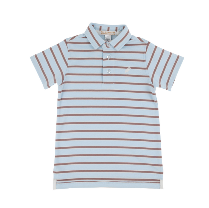 TBBC PRIM & PROPER POLO SS PIMA BUCKHEAD BLUE PALMETTO PEARL