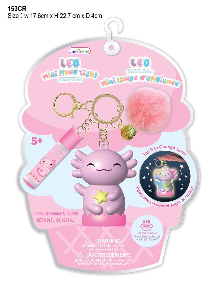 HOT FOCUS MINI MOOD LIGHT KEYCHAIN CRITTERS