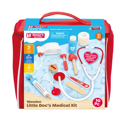 WOODEN LITTLE DOC'S MEDICAL KIT