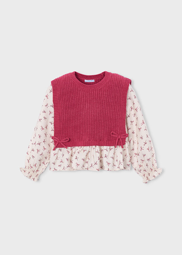 Color Block Vest Top Pink