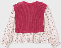 Color Block Vest Top Pink