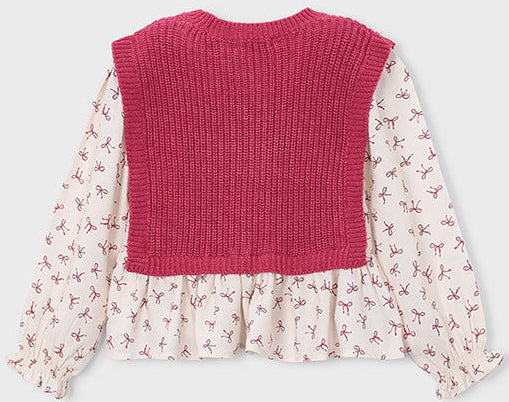 Color Block Vest Top Pink