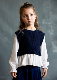 Color Block Vest Top Navy