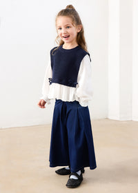 Color Block Vest Top Navy