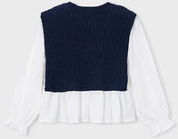 Color Block Vest Top Navy