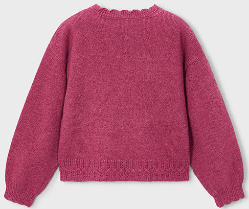 Knit Cardigan with Bow