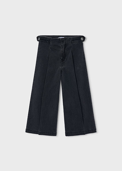 Coal Wide Leg Denim Pant
