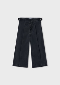 Coal Wide Leg Denim Pant