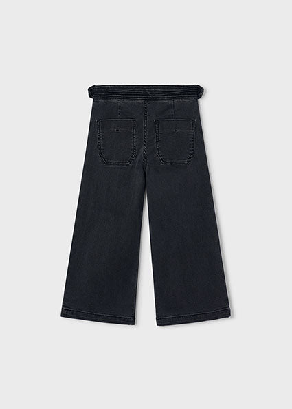 Coal Wide Leg Denim Pant