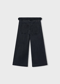 Coal Wide Leg Denim Pant