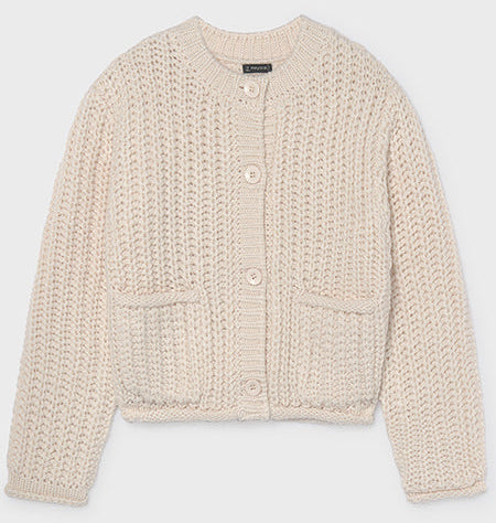 Ivory English Knit Cardigan