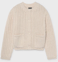 Ivory English Knit Cardigan