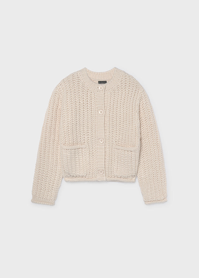 Ivory English Knit Cardigan