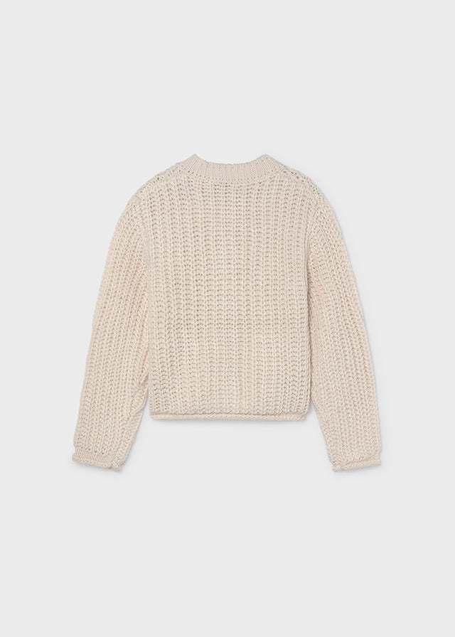 Ivory English Knit Cardigan