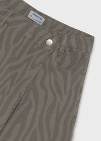 Zebra Twill Skort