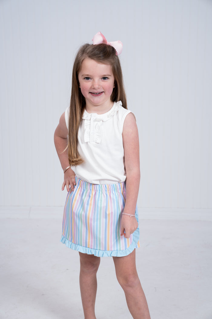 THE OAKS EVELYN SKIRT PRETTY STRIPE