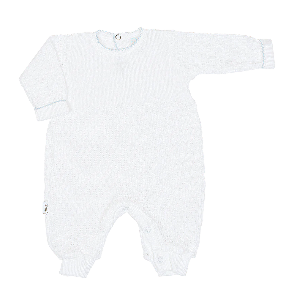 PATY KNIT ROMPER BLUE