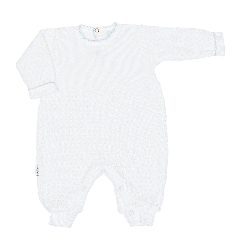 PATY KNIT ROMPER BLUE