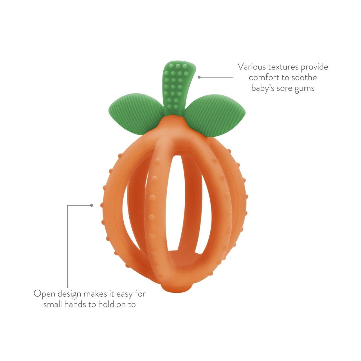 Bitzy Biter™ Teething Ball Baby Teether Lemon