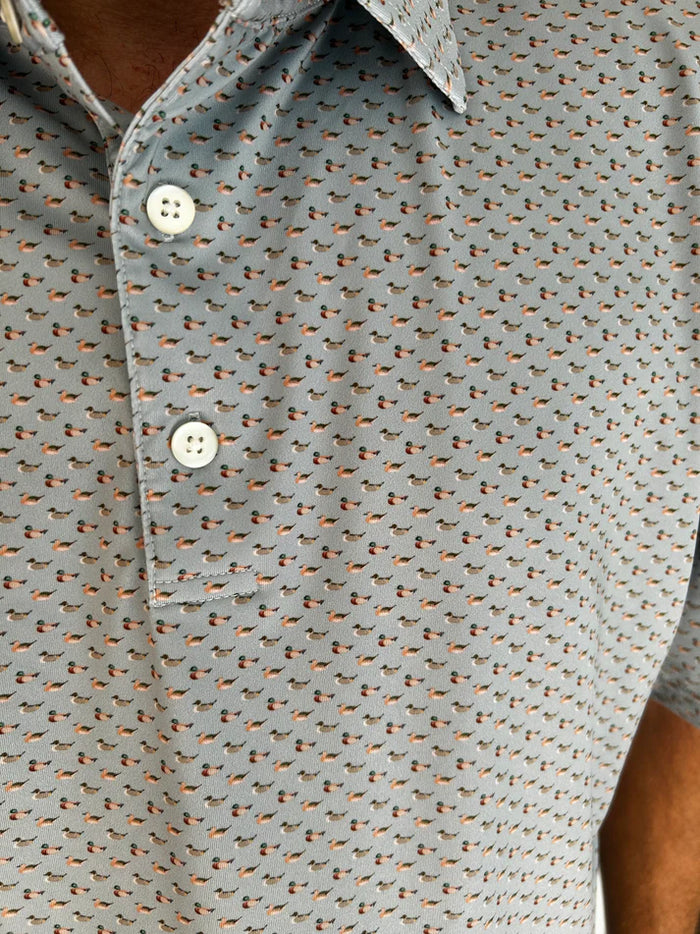HAMNER HILL BOYS VINTAGE DUCKS PERFORMANCE POLO