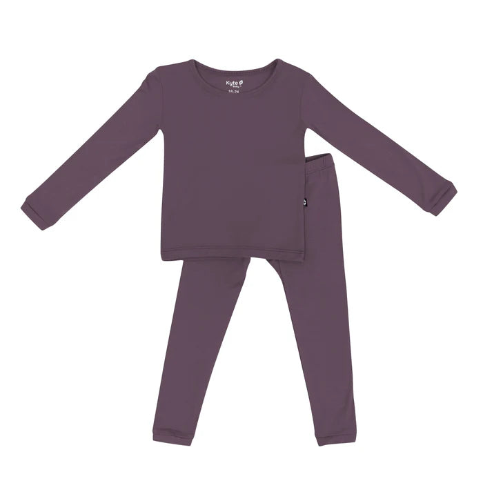 KYTE BABY LONG SLEEVE PAJAMAS IN CURRANT