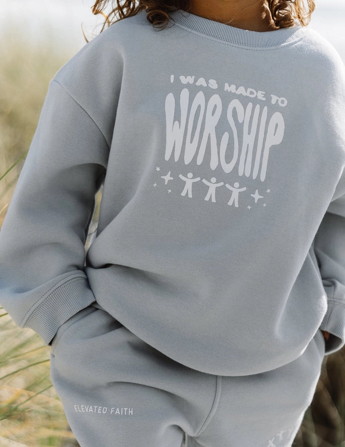 ELEVATED FAITH KIDS MADE TO WORSHIP SWEATSHIRT