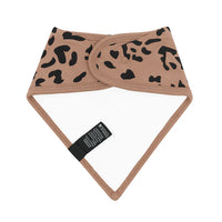 KYTE BABY BIB IN LATTE LEOPARD