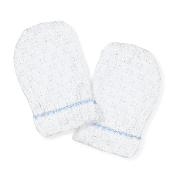 PATY KNIT MITTENS BLUE