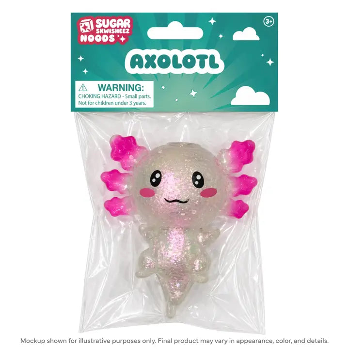 Toysmith Sugar Skwisheez Noods Axolotl
