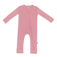 KYTE BABY ZIPPERED ROMPER IN APPLE BLOSSOM