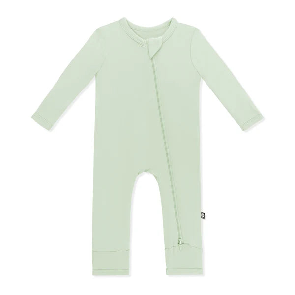 ZIPPERED ROMPER IN BASIL