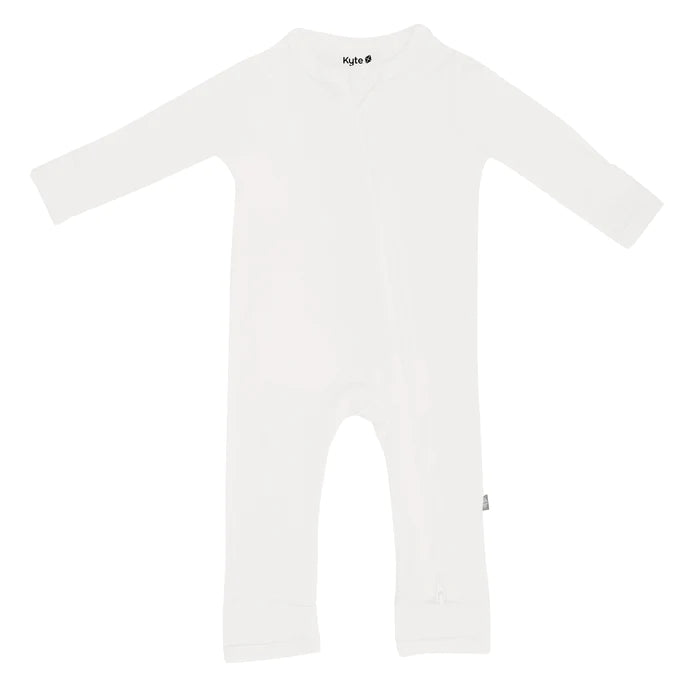 KYTE BABY ZIPPERED ROMPER CLOUD