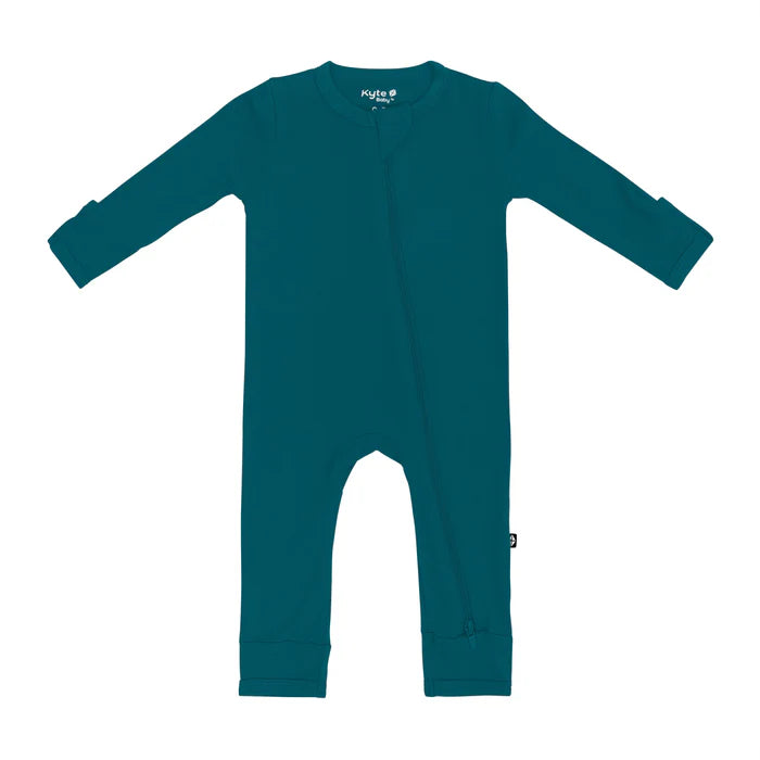 KYTE BABY ZIPPERED ROMPER IN LOCH